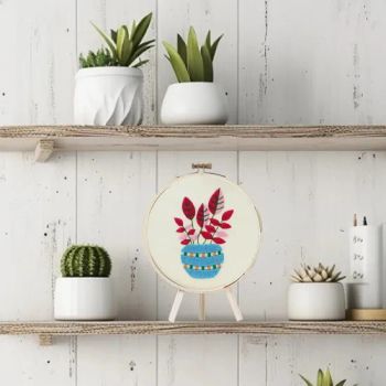 DIY Autumn Maple Leaves Embroidery Set Beginners Semi-Finished Handmade Cross Stitch Sewing Weaving Toys - Ningbo Hardwork Art & Craft Co., Ltd. - China