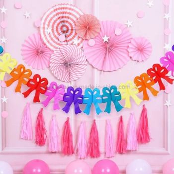 Colorful Birthday Party Cartoon Decoration Paper Pull Flower Garland - Fuzhou Huikaihua Arts & Crafts Co., Ltd. - China