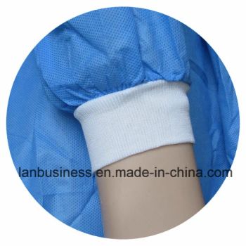 100% Polyester Spun Yarn Knitted Cuffs for Surgical Gown - WuHan LanYuan Protective Co., Ltd. - China