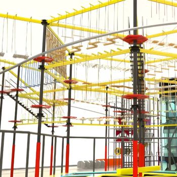 Exciting Indoor Trampoline Park Experience for Kids and Adults with Rope Course - Hangzhou Hogwood Amusement Equipment Co., Ltd. - China