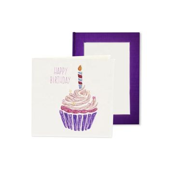 Manufacture High Quality Paper Custom Design 3D Quilling Happy Birthday Candle Violet Printing Handmade Card - PAPER ART VIET COMPANY LIMITED - Vietnam