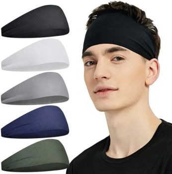 Nylon Outdoor Adjustable Workout Headband Sweatband Headbands for Running Cycling Football Yoga Sports Headbands - Yangzhou Morningbird Headwear Co., Ltd. - China