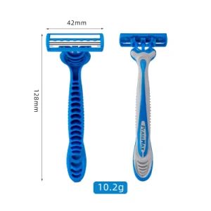 Face Three Blades Beard Shaving Safety Razor Afeitadora Desechable - Jiangxi Huyidao Industrial Co., Ltd. - China