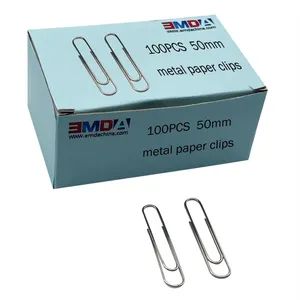 Paperclips for Office School & Personal Use, #1 Nonskid Paper Clip (1-2/7") , 600 Medium Paper Clips (6 Boxes of 100 Each) , Silver - Changsha Hetong Technology Co., Ltd. - China