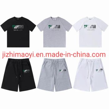 Wholesale Trapstar 2 Pieces Suit Mens Womens T Shirt and Shorts Casual Fashion Sets S-XL - Putian Jizhi Trade Co., Ltd - China