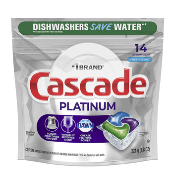 Cascade Platinum Action Pacs, Dishwasher Detergent, Fresh Scent, 14 Count - Exigentelaxia Unipessoal Lda - Portugal