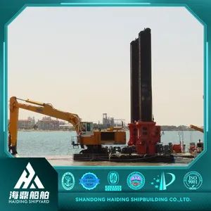 Spud Pontoons Backhoe Dredgers River Dredging Backhoe Dredger Aquatic Excavator Platfor Customization Service Available Excavator  - Shandong Haiding Shipbuilding Co., Ltd. - China