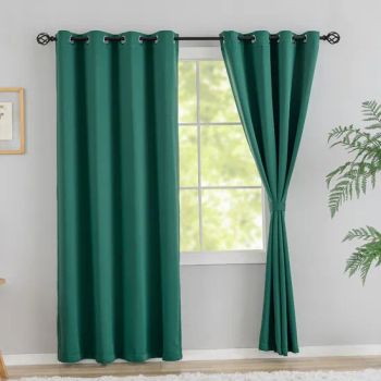 Customized 100% Polyester Blackout Curtains for Living Room, 2 Panel Room Darkening - Shaoxing Dongjing Mechanical Instrument&Equipment Co., Ltd. - China