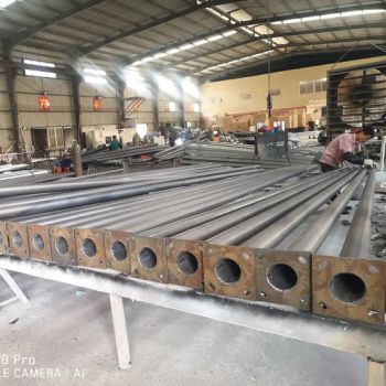 Factory Customization Lamp Poles 3m 5m 6m 7m 8m 9m 10m 12m Octagonal Steel Electric Pole Manufacture Suppliers Street Light Pole - Ddk Tech Elecfacility Yangzhou Co., Ltd - China