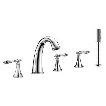 Bathtub Faucets Chrome Polished 5 Holes Bath Taps and Faucets - Foshan Aqua Gallery Company Limited - China