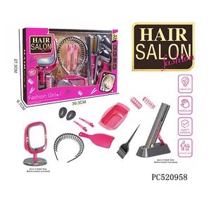 Whosale Pretend Play Preschool Educational Beauty Hair DIY Home Simulation Salon Hairdressing Tools Electric Hairdryer Set - Pretty Coast Plastic Toys Co., Ltd - China