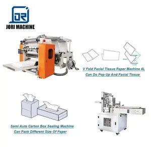 Home 4 Lines Automatic Napkin / Facial Tissue Paper Making Machine - Dalian Jori Co., Ltd. - China