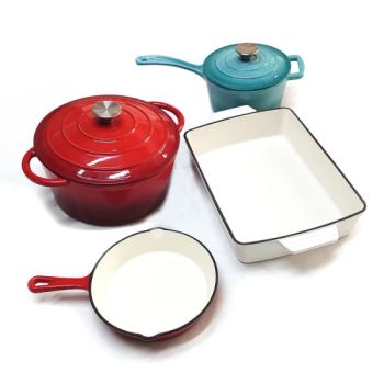 2024 Hot Selling Cast Iron Enamel Coating Red Other Cookware Casseroles Sets - Hebei Debien Technology Co., Ltd. - China