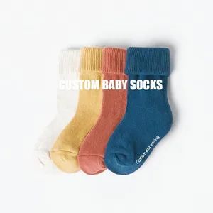 Newborn Kids Girl Boy Non-Slip Crew Baby Socks Type Socks Gender Girl Buttons None MOQ 10 Pairs Trademark SN Origin - Skylark Network Co., Ltd. - China