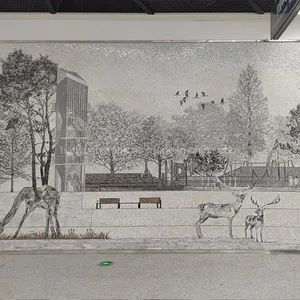 Interior Wall Decorative Design Materials Handmade Glass Mosaic Wall Murals Arabian Art Picture - Quanzhou Tianyuan Stone Co., Ltd. - China