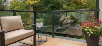 Stainless Steel Balcony Glass Railing Design Panel Position Balcony Glass Thickness 10mm Material Stainless Steel Country of Origin Made in - A.K.Glass And Aluminium Works - India