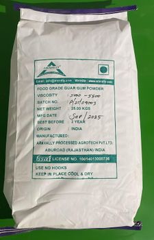 Guar Gum Powder Shelf Life 2 years Max. Moisture (%) 12 Feature 3000 - 7500 CPS Grade Food Grade, Food-grade Viscosity Range 3000–7000 Cps - REPRIT ENTERPRISES LLP - India