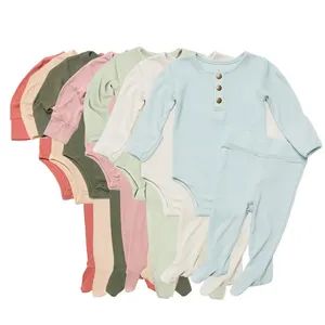 Baby Clothing Sets Newborn Clothes Bamboo Ribbed Toddler Clothes Sets Eco Friendly Baby Pants Set Organic Custom Infant 2 Piece - Keenago Holdings Limited - China