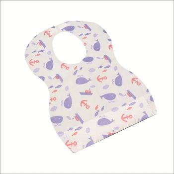 Disposable Customized Printing Waterproof Baby Bibs Gender Both Origin China Trademark RIWAY Technics Printed Age 0-6 Years - Ningbo Riway Industrial Co., Ltd. - China