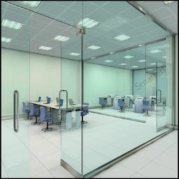 Transparent Office Glass Partition Size customised Brand ST GOBAIN Appearance Modern Color Transparent Usage/Application - M Ramakrishna Glass & Plywoods Private Limited - India