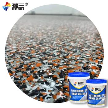 Epoxy Flakes Metallic Chips Colors Mica Flakes Floor Coating Method Roller Color Optional Trademark Ruisan Model NO. - SHANDONG RUISAN CHEMICAL TECHNOLOGY CO., LTD. - China