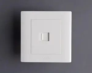D-Link White Square Faceplate RJ45 Telecom Parts Network Wallplate Wall Mount - Hunan Feibo Guangtong Communication Equipment Co., Ltd. - China