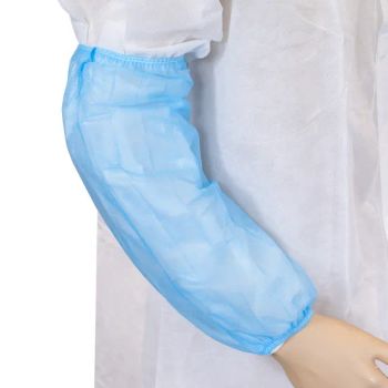 Diposable Oversleeves, Arm Sleeves Trademark OEM Folded Folded Model NO. 1301 HS Code 621710 Style Elastic Wrist Origin Hubei, - CIT (HUBEI) PROTECTIVE PRODUCTS CO., LTD. - China