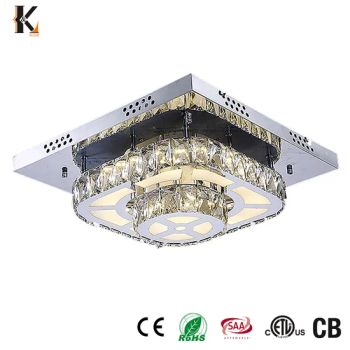 Crystal Surface Mounted LED Ceiling Light China Indoors Square Modern Crystal Chandelier Ceiling Light Crystal Ceiling Decoration Lighting Crystal Ceiling Light - Zhongshan Konig Co., Ltd. - China