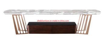 Home Furniture Marble Top Living Room Furniture Wooden TV Stand - Guangdong Zhida Furnishings Industrial Co., Ltd. - China