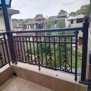 16. China Factory Supply Safety Fence Garden Outdoor Metal Aluminum Aluminium Security Fence Stair Staircase Railing - Chengdu Shufeng Doors and Windows Co., Ltd. - China