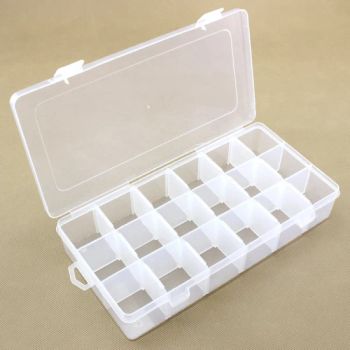 18 Grids Transparent Plastic Storage Case Box Clear Beads Display Jewelry Boxes - Ningbo Uworthy Electronic Technology Co., Ltd. - China