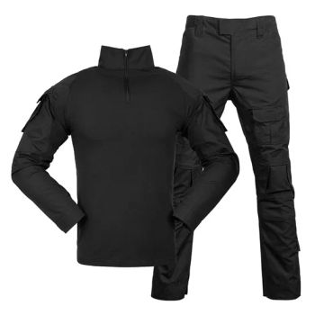 Lupu Lp7002 Outdoor Tactics Long Sleeve Frog Suit Set Hunting Black Wear-Resistant Workwear - Guangzhou Lupu Travel Products Co., Ltd. - China