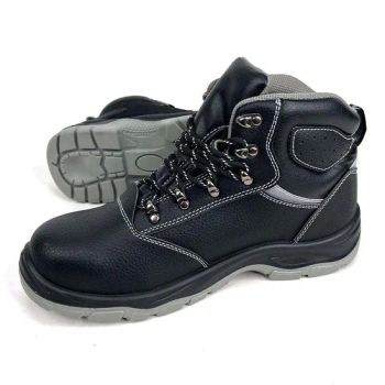 Customized Leather Mens Black Safety Work Shoes Waterproof Non Slip Boot Footwear for Men - Tera Security Technology(Wenzhou)Co., Ltd - China