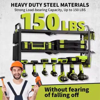 Large Capacity Cordless Power Tool Wrench Carts Wall Mount Hand Garden Tools Storage Organizer - Qingyuan Xingxiang Hardware Products Co., Ltd - China
