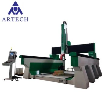 Art 3050 5 Axis CNC Router Foam Processing with Rotary Voltage 220V Origin China Condition New Inverter 11 Kw CNC or Not - Jinan Artech Machinery Co., Ltd. - China