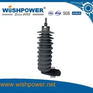 Power Distribution 36kv Polymeric Oxide Station Type Surge Arrester OEM Available - Wish Composite Insulator Co., Ltd. - China