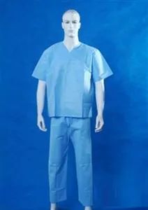 Disposable Scrub Suits Sanitary Uniforms Patient Hospital Color Blue Group Adult Origin China Trademark OEM LG Model NO. - LG IMPORT AND EXPORT CORPORATION - China