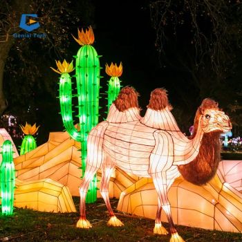 Theme Park Zoo Animal Lantern Camel Festival Lantern Chinese Silk Lantern - Sichuan Genial Technology Co., Ltd. - China