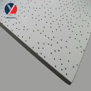 12mm Acoustic Mineral Fiber Ceiling Tiles Type Surface Origin China Trademark LZY Size 600mm*600mm Installation Wood Model NO. LZY-M-01 - Shandong Longzhiyu Import and Export Co., Ltd. - China