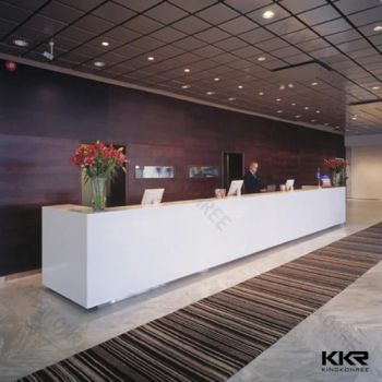 High Quality Bar Counter Office White Reception Desk MOQ 1 PC Color White Shape Square Condition New Trademark KKR Item Bar - Shenzhen MSUN Sanitary Ware Co., Ltd. - China
