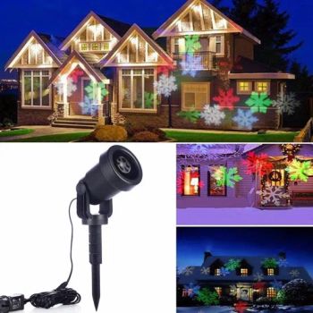 Christmas Snowflake Waterproof Projection Light Garden Lawn Decorative Lamp for Party - Shenzhen Slinya Electronic Co., Ltd. - China