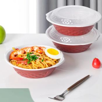 Unisupply 700ml New Large Red White Color Mix Wholesale Disposable Plastic Bowl - Suzhou Unisupply Industrial Co., Ltd. - China