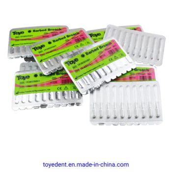 High Quality Dental Instrument Stainless Steel Barbed Broaches Root Canal File - Foshan Toye Dental Equipment Co., Ltd. - China