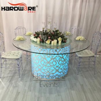 Promotion Price Restaurant Tables and Chairs Tables with LED Light - Foshan Shunde Hardware Furniture Co., Ltd. - China