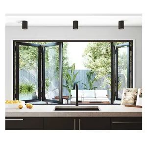 Aluminum Arch Fixed Glass Windows Swing Metal Net Hung Double Fixed Bifold Low-E Casement Laminated Glass Hurricane Imapt Proof Safety Fiberglass Window - Hebei Zhifa Doors and Windows Co., Ltd. - China