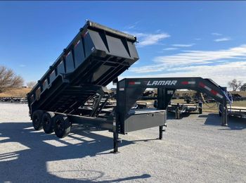 New 2025 Lamar Trailers 7x14 Gooseneck Dump 16k Dump Trailer Packaging 1 Feature GOOD Rentable Yes Weight (kg) 16K Shelf Life 1 YEAR - RJS TRADING LIMITED - United Kingdom