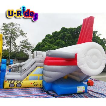 Popular Amusement Park Airplane Inflatable Slide PVC Material for School Educational Public Events Kids' Playful Fun - Guangzhou U-Rides attraction Co.,Ltd - China