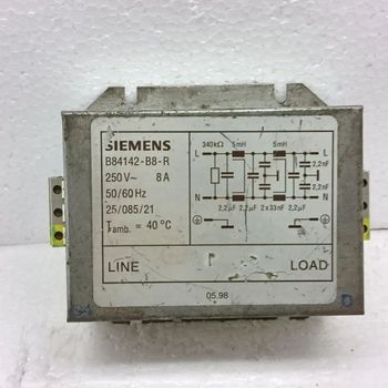 Siemens  2-LINE FILTERRS   B-84142-B8-R  MADE IN GERMANY Color SILVER Power 250V 8A Brand SIEMENS Origin Germany Filter Type 2 - Marine Enterprise - India