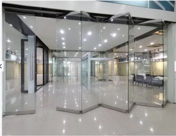 Shopping Mall Meeting Room Interior Bi Fold Glass Folding Office Partition - EC Hardware Co., Ltd. - China