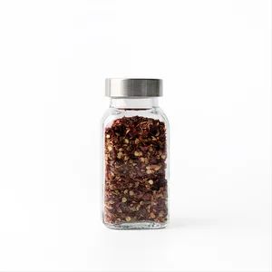 4oz Square Salt Pepper Shaker Glass Seasoning Storage Bottle Glass Spice Jars - ANHUI IDEA TECHNOLOGY CO., LTD - China